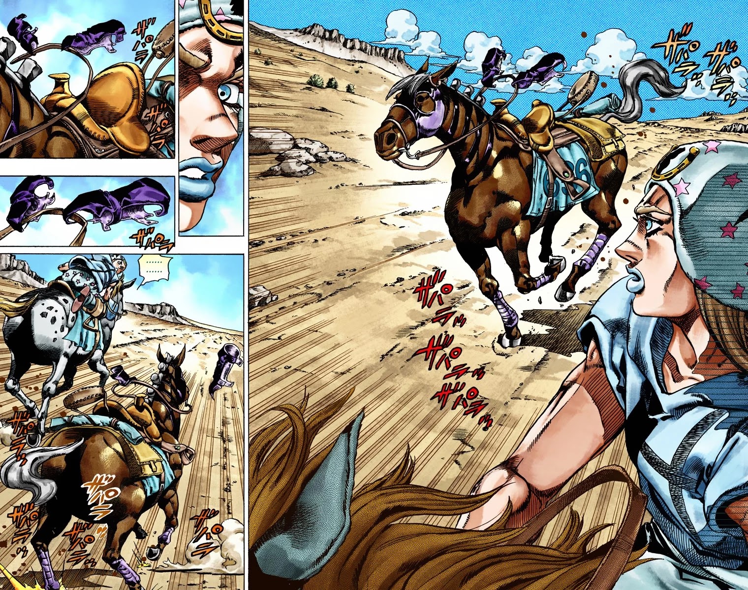 JoJo's Bizarre Adventure Part 7 - Steel Ball Run (Official Colored) Chapter 25 page 45 - Chapter 25: (Tusk) Part 1