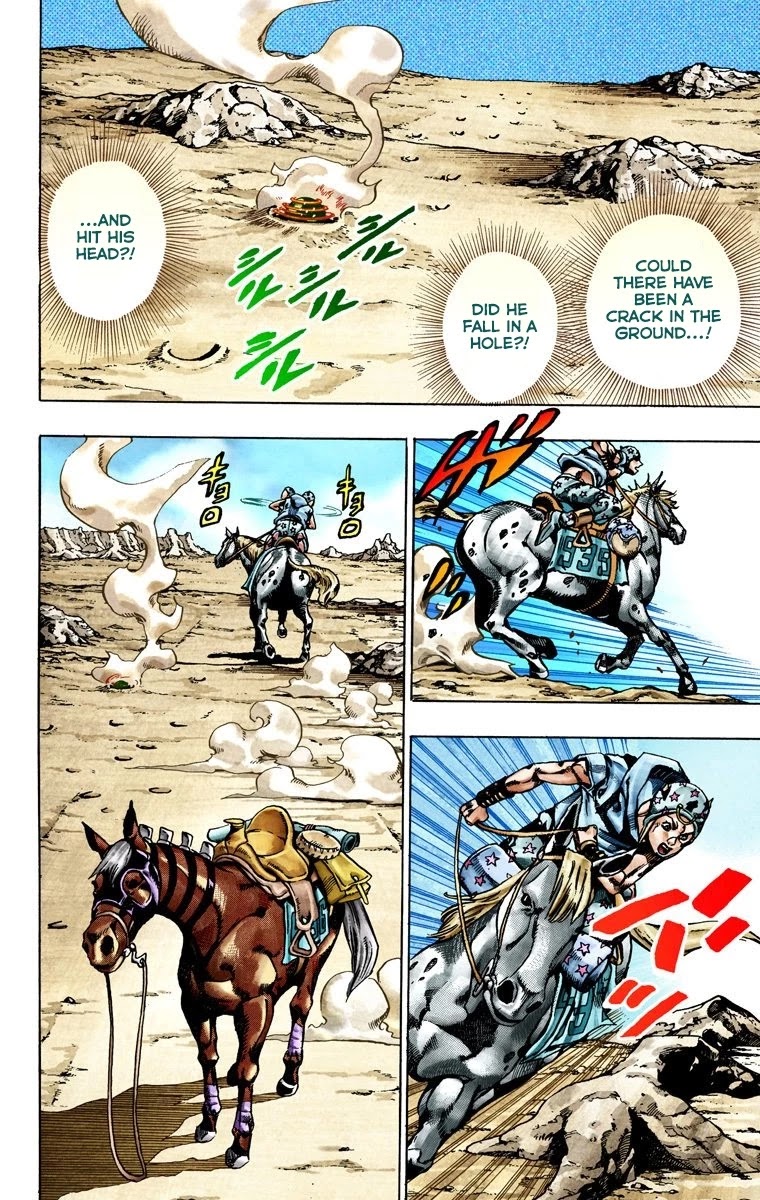 JoJo's Bizarre Adventure Part 7 - Steel Ball Run (Official Colored) Chapter 25 page 48 - Chapter 25: (Tusk) Part 1