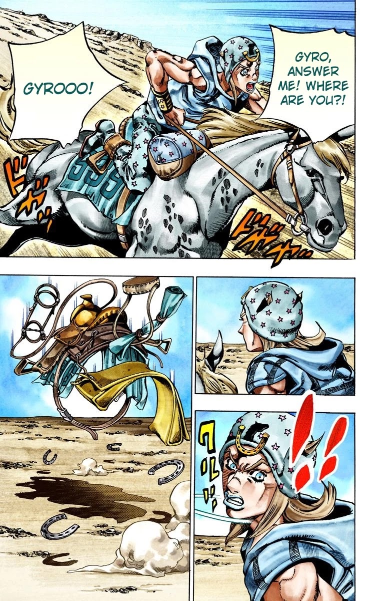 JoJo's Bizarre Adventure Part 7 - Steel Ball Run (Official Colored) Chapter 25 page 49 - Chapter 25: (Tusk) Part 1