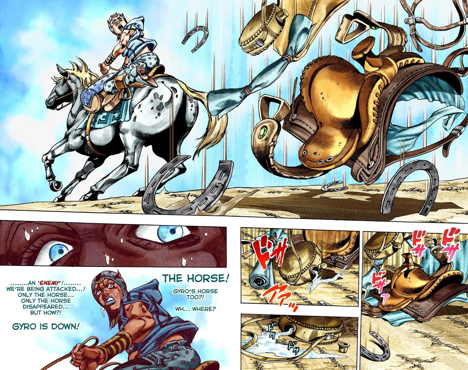 JoJo's Bizarre Adventure Part 7 - Steel Ball Run (Official Colored) Chapter 25 page 50 - Chapter 25: (Tusk) Part 1