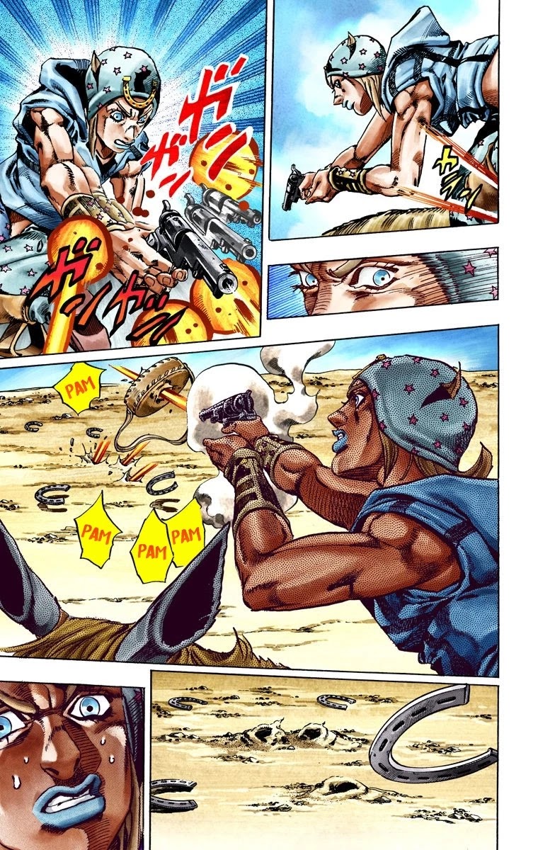 JoJo's Bizarre Adventure Part 7 - Steel Ball Run (Official Colored) Chapter 25 page 52 - Chapter 25: (Tusk) Part 1
