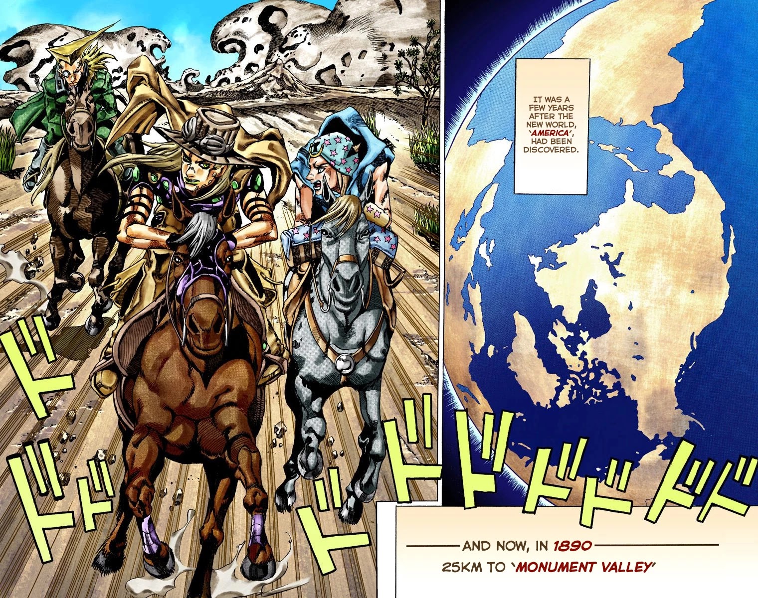 JoJo's Bizarre Adventure Part 7 - Steel Ball Run (Official Colored) Chapter 25 page 6 - Chapter 25: (Tusk) Part 1
