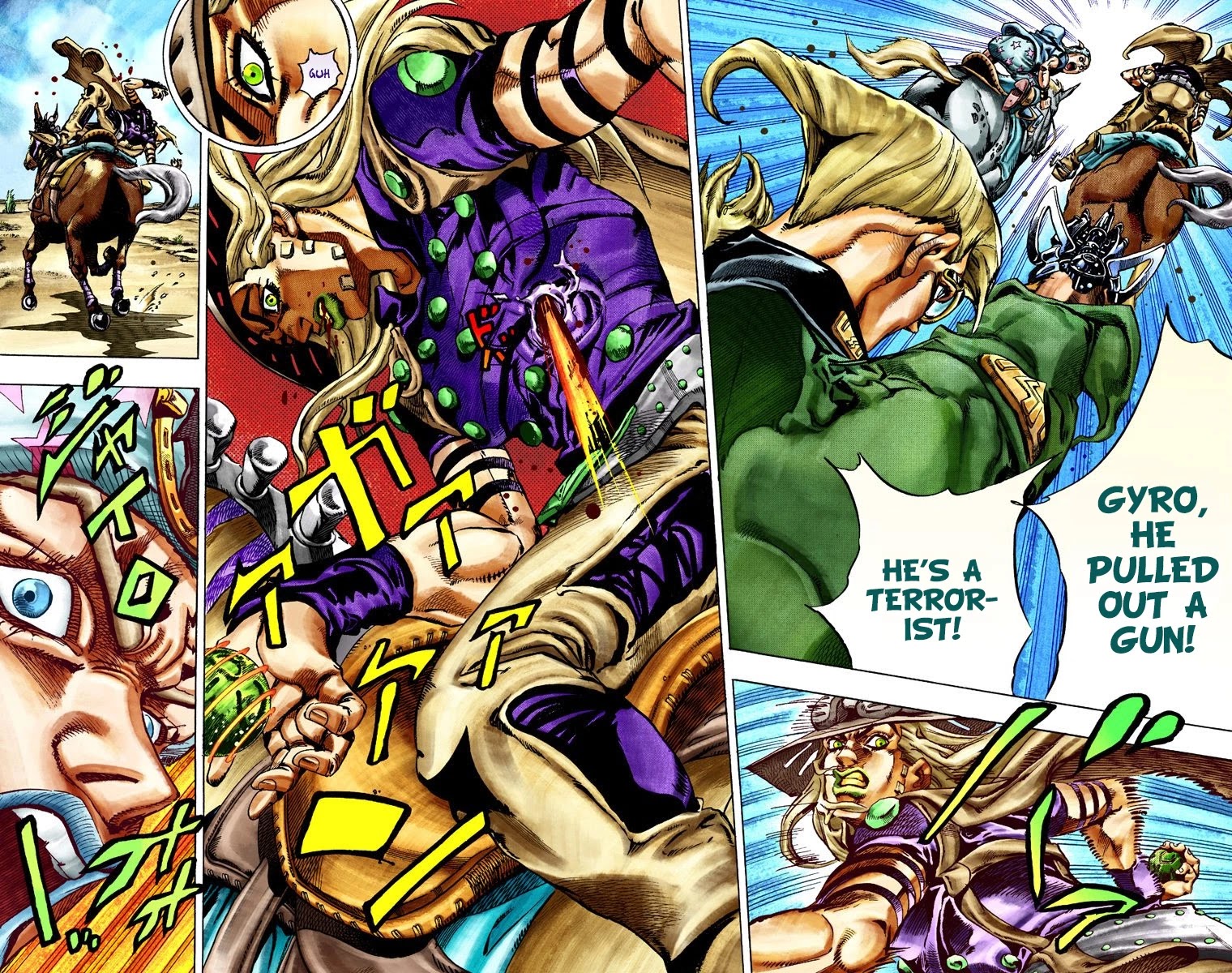 JoJo's Bizarre Adventure Part 7 - Steel Ball Run (Official Colored) Chapter 25 page 9 - Chapter 25: (Tusk) Part 1