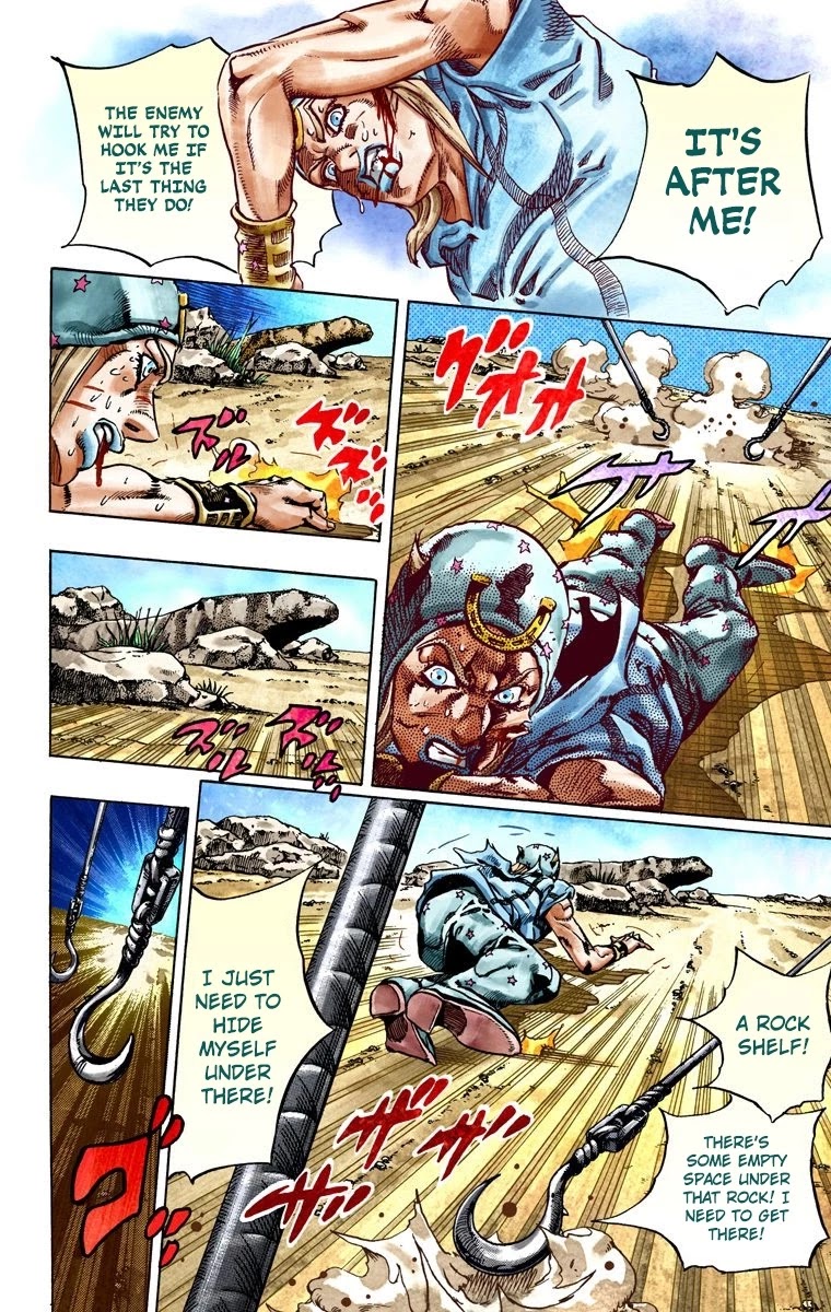JoJo's Bizarre Adventure Part 7 - Steel Ball Run (Official Colored) Chapter 26 page 12 - Chapter 26: (Tusk) Part 2