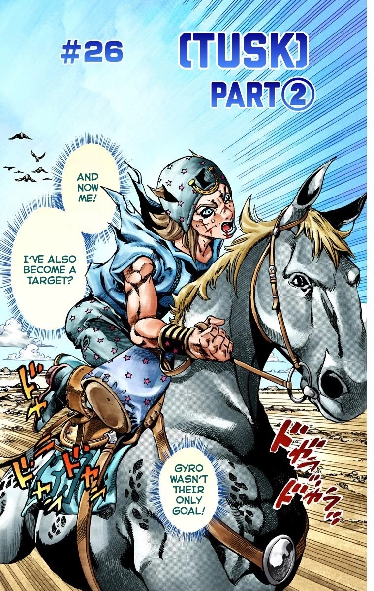 JoJo's Bizarre Adventure Part 7 - Steel Ball Run (Official Colored) Chapter 26 page 2 - Chapter 26: (Tusk) Part 2