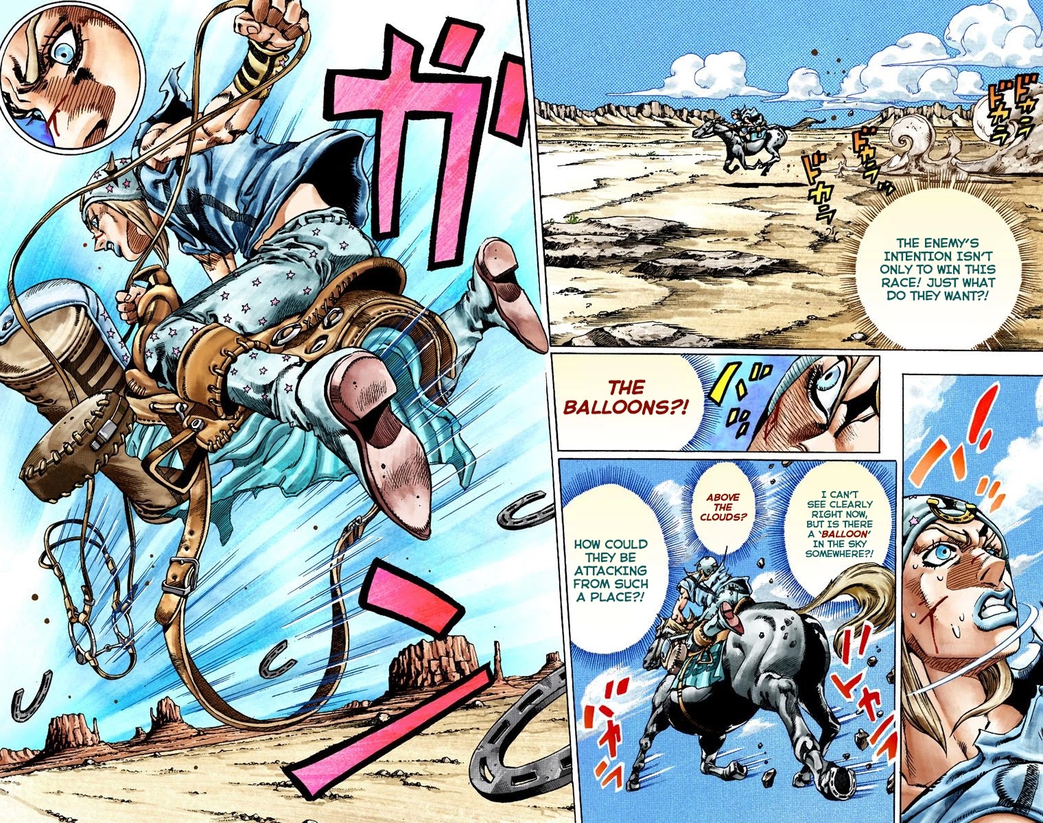 JoJo's Bizarre Adventure Part 7 - Steel Ball Run (Official Colored) Chapter 26 page 3 - Chapter 26: (Tusk) Part 2
