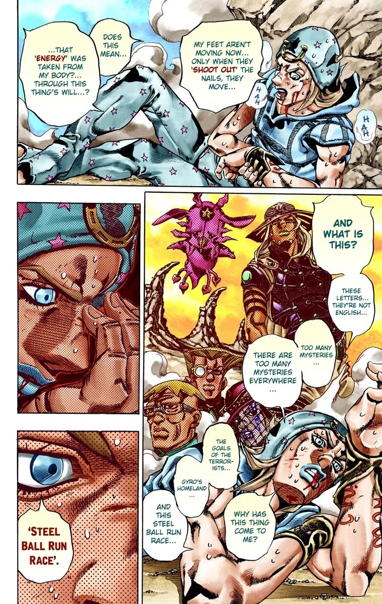JoJo's Bizarre Adventure Part 7 - Steel Ball Run (Official Colored) Chapter 26 page 42 - Chapter 26: (Tusk) Part 2