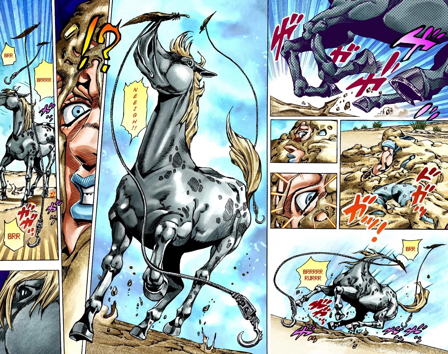 JoJo's Bizarre Adventure Part 7 - Steel Ball Run (Official Colored) Chapter 27 page 10 - Chapter 27: (Tusk) Part 3