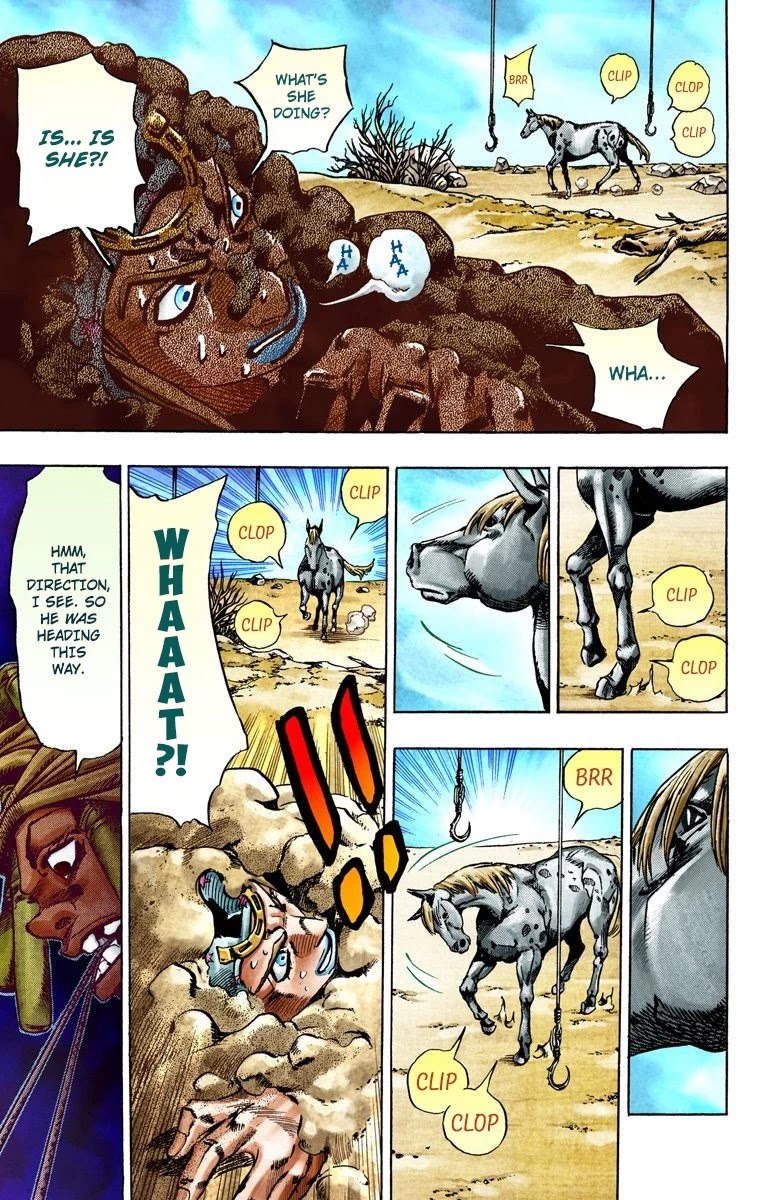 JoJo's Bizarre Adventure Part 7 - Steel Ball Run (Official Colored) Chapter 27 page 12 - Chapter 27: (Tusk) Part 3