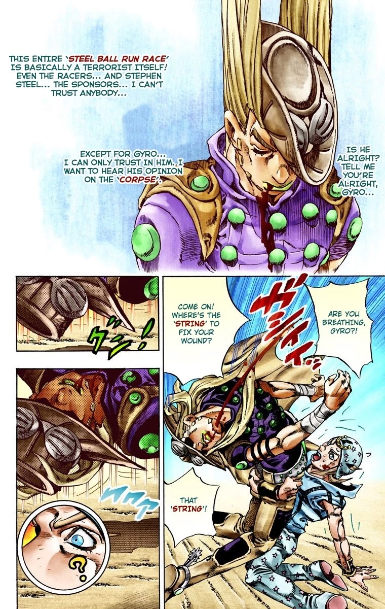 JoJo's Bizarre Adventure Part 7 - Steel Ball Run (Official Colored) Chapter 27 page 22 - Chapter 27: (Tusk) Part 3