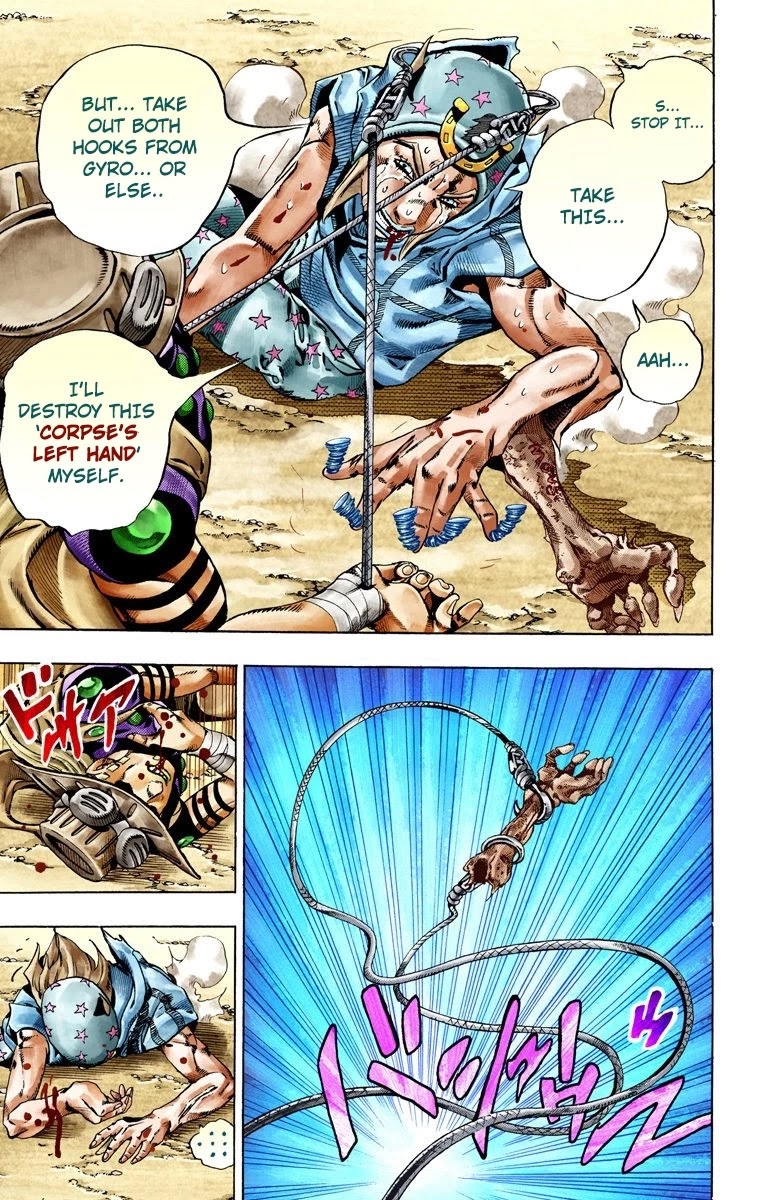 JoJo's Bizarre Adventure Part 7 - Steel Ball Run (Official Colored) Chapter 27 page 36 - Chapter 27: (Tusk) Part 3