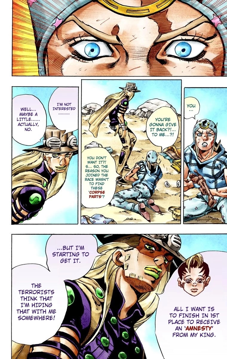 JoJo's Bizarre Adventure Part 7 - Steel Ball Run (Official Colored) Chapter 27 page 42 - Chapter 27: (Tusk) Part 3