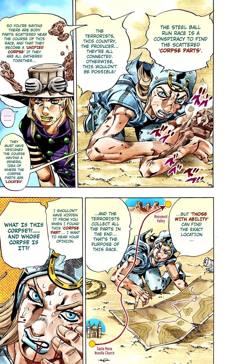 JoJo's Bizarre Adventure Part 7 - Steel Ball Run (Official Colored) Chapter 27 page 43 - Chapter 27: (Tusk) Part 3