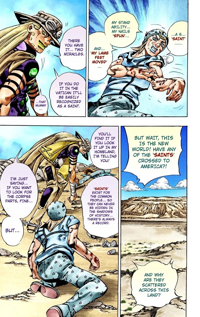 JoJo's Bizarre Adventure Part 7 - Steel Ball Run (Official Colored) Chapter 27 page 49 - Chapter 27: (Tusk) Part 3