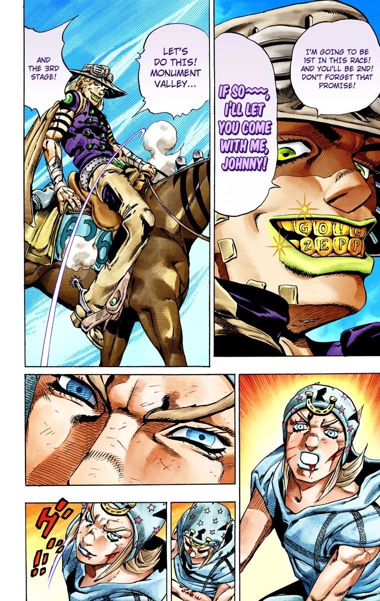 JoJo's Bizarre Adventure Part 7 - Steel Ball Run (Official Colored) Chapter 27 page 50 - Chapter 27: (Tusk) Part 3