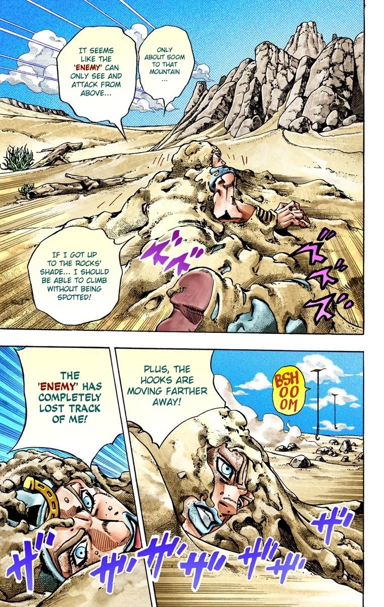 JoJo's Bizarre Adventure Part 7 - Steel Ball Run (Official Colored) Chapter 27 page 9 - Chapter 27: (Tusk) Part 3