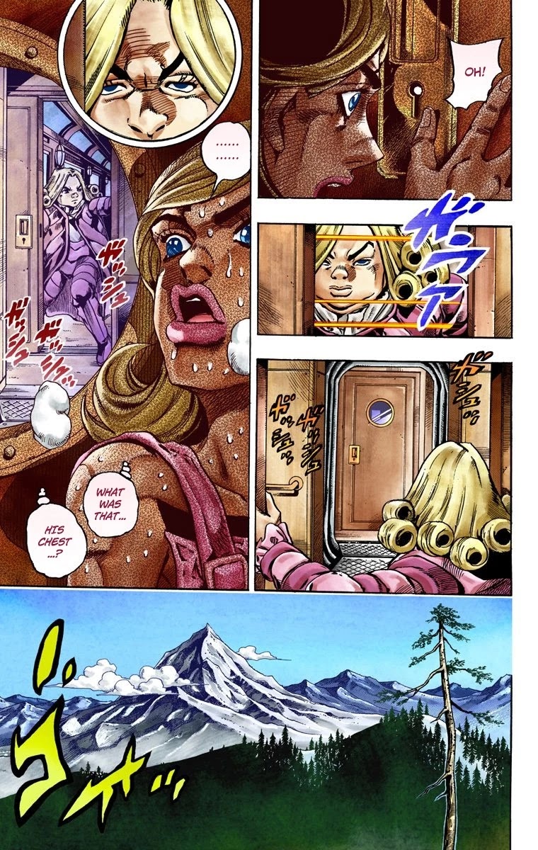 JoJo's Bizarre Adventure Part 7 - Steel Ball Run (Official Colored) Chapter 28 page 19 - Chapter 28: Scary Monsters Part 1