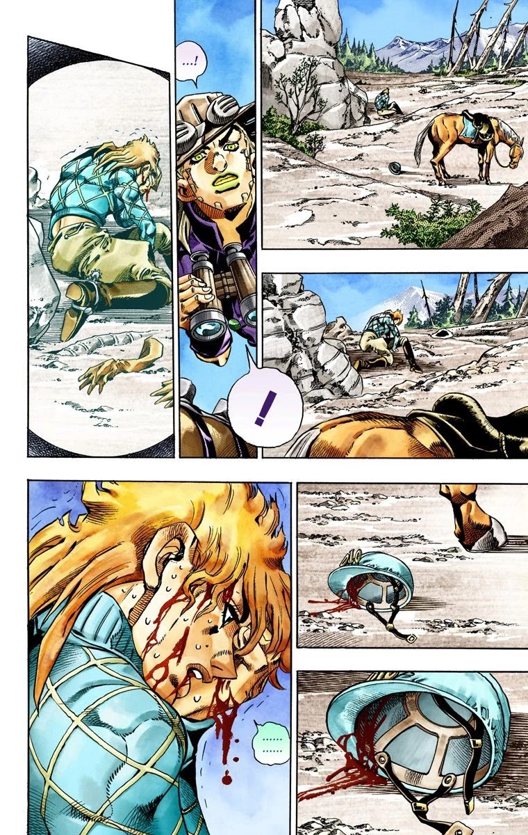 JoJo's Bizarre Adventure Part 7 - Steel Ball Run (Official Colored) Chapter 28 page 22 - Chapter 28: Scary Monsters Part 1