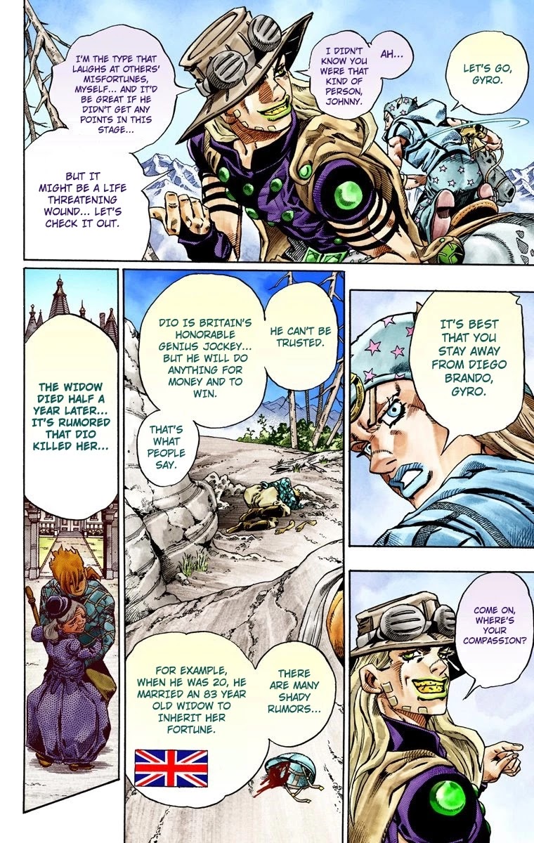 JoJo's Bizarre Adventure Part 7 - Steel Ball Run (Official Colored) Chapter 28 page 24 - Chapter 28: Scary Monsters Part 1