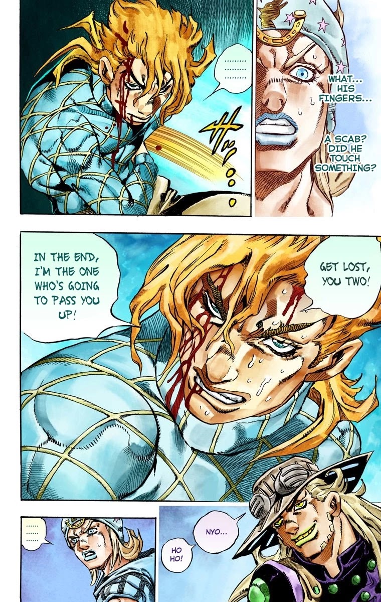 JoJo's Bizarre Adventure Part 7 - Steel Ball Run (Official Colored) Chapter 28 page 28 - Chapter 28: Scary Monsters Part 1