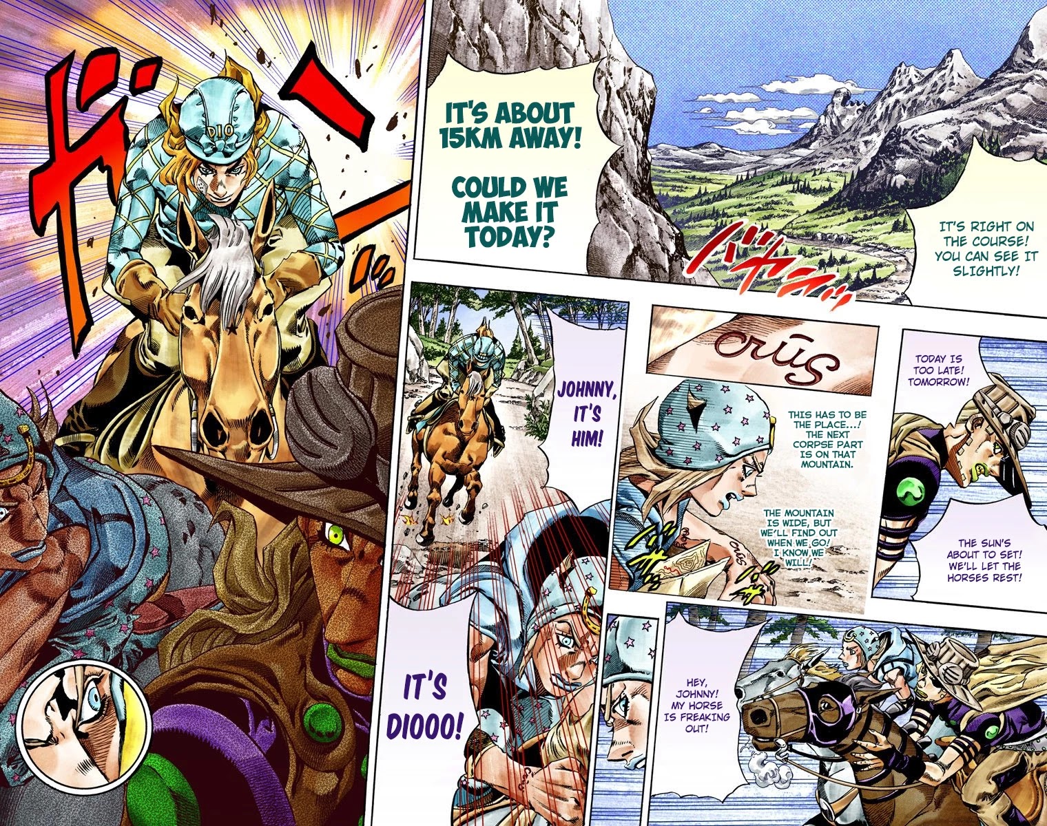 JoJo's Bizarre Adventure Part 7 - Steel Ball Run (Official Colored) Chapter 28 page 31 - Chapter 28: Scary Monsters Part 1