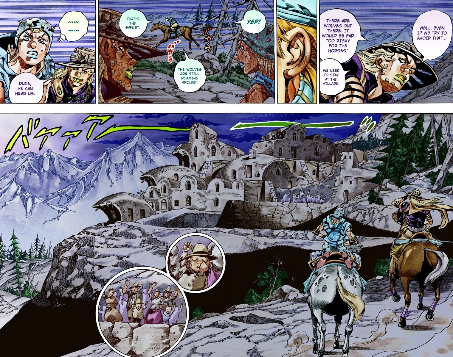 JoJo's Bizarre Adventure Part 7 - Steel Ball Run (Official Colored) Chapter 28 page 38 - Chapter 28: Scary Monsters Part 1