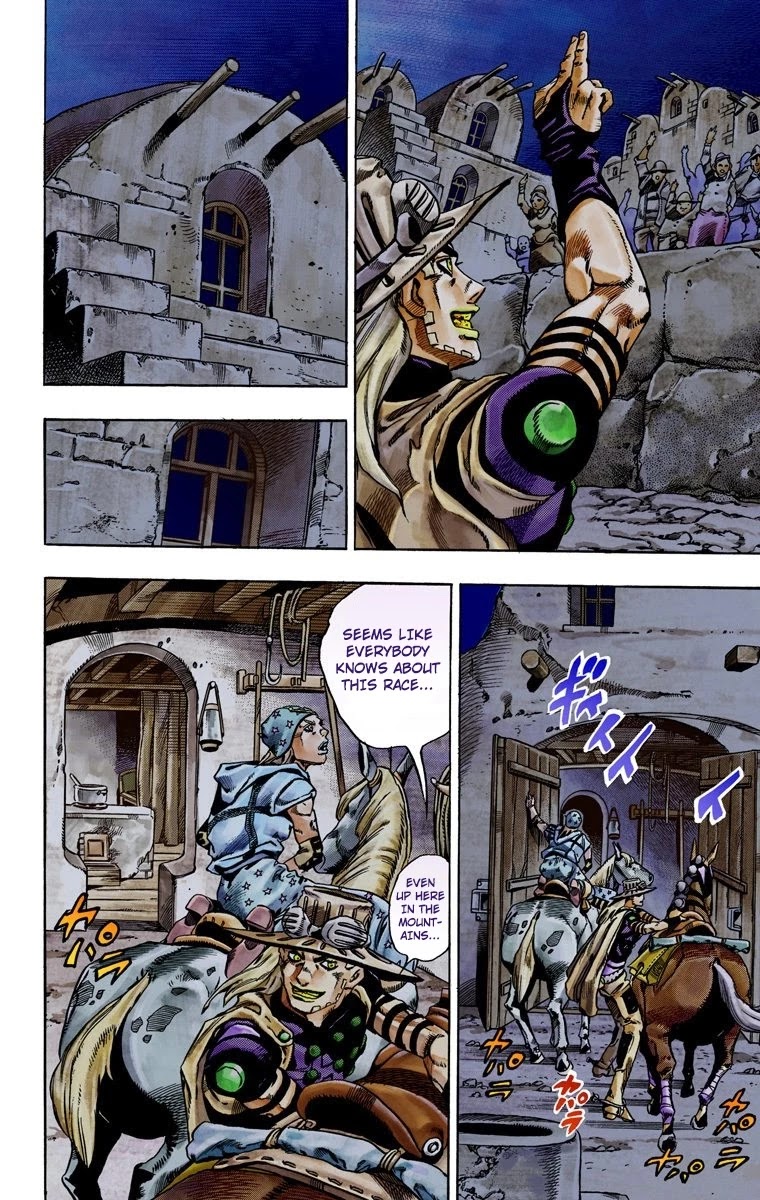 JoJo's Bizarre Adventure Part 7 - Steel Ball Run (Official Colored) Chapter 28 page 39 - Chapter 28: Scary Monsters Part 1