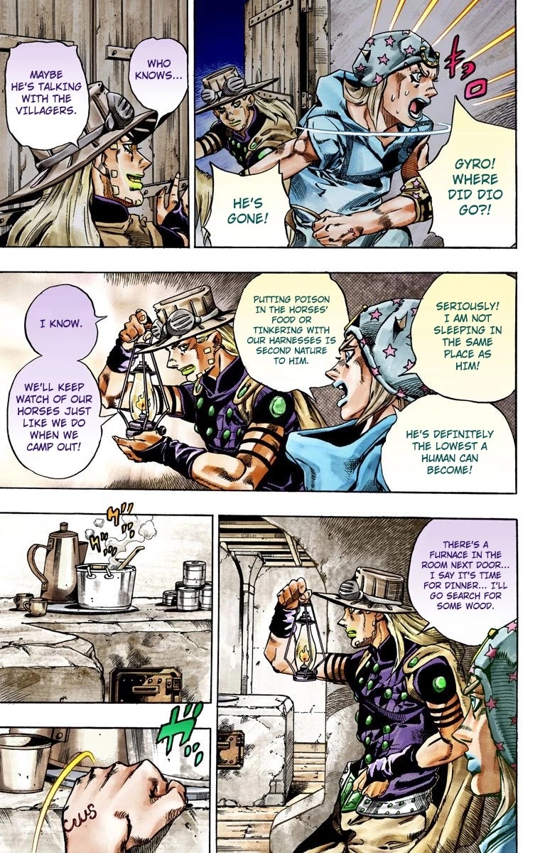JoJo's Bizarre Adventure Part 7 - Steel Ball Run (Official Colored) Chapter 28 page 40 - Chapter 28: Scary Monsters Part 1