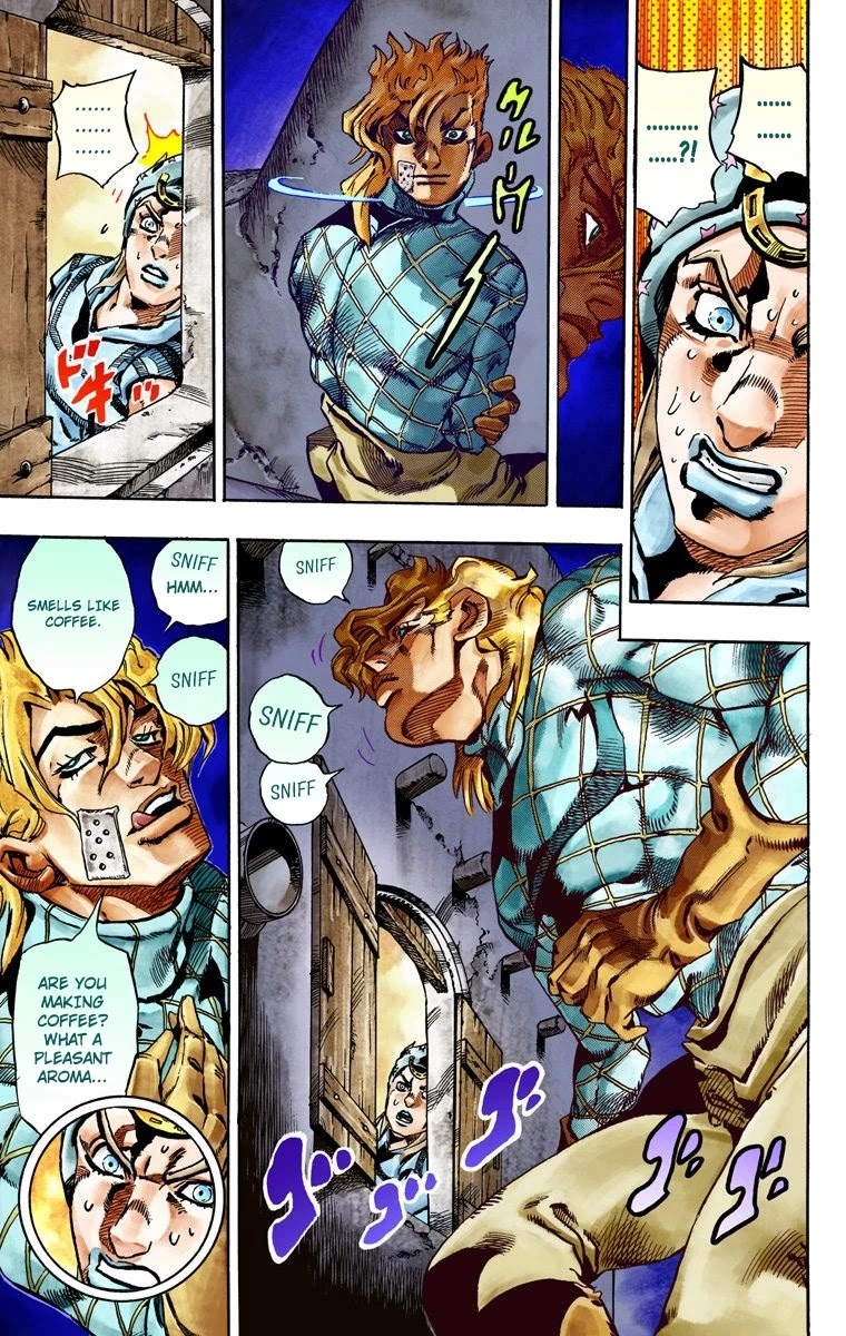 JoJo's Bizarre Adventure Part 7 - Steel Ball Run (Official Colored) Chapter 28 page 44 - Chapter 28: Scary Monsters Part 1