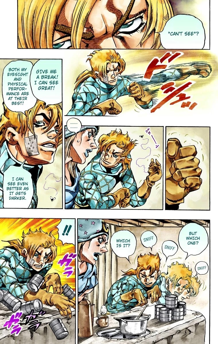 JoJo's Bizarre Adventure Part 7 - Steel Ball Run (Official Colored) Chapter 28 page 48 - Chapter 28: Scary Monsters Part 1