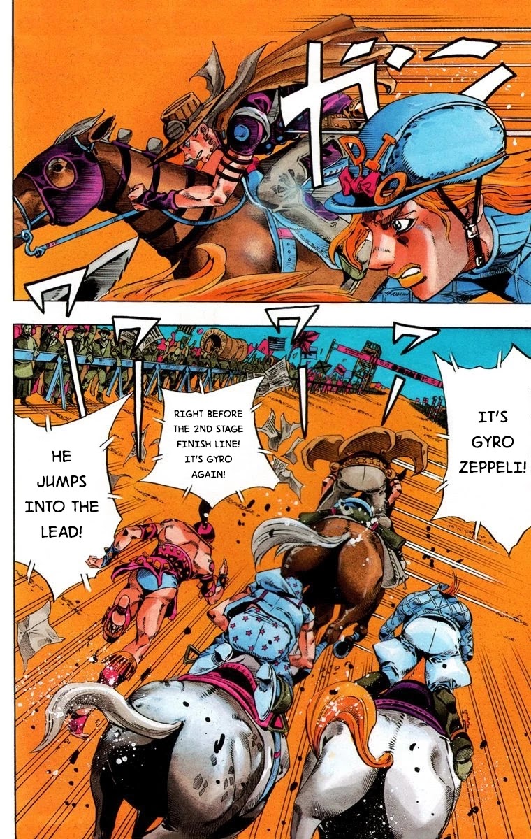 JoJo's Bizarre Adventure Part 7 - Steel Ball Run (Official Colored) Chapter 28 page 5 - Chapter 28: Scary Monsters Part 1