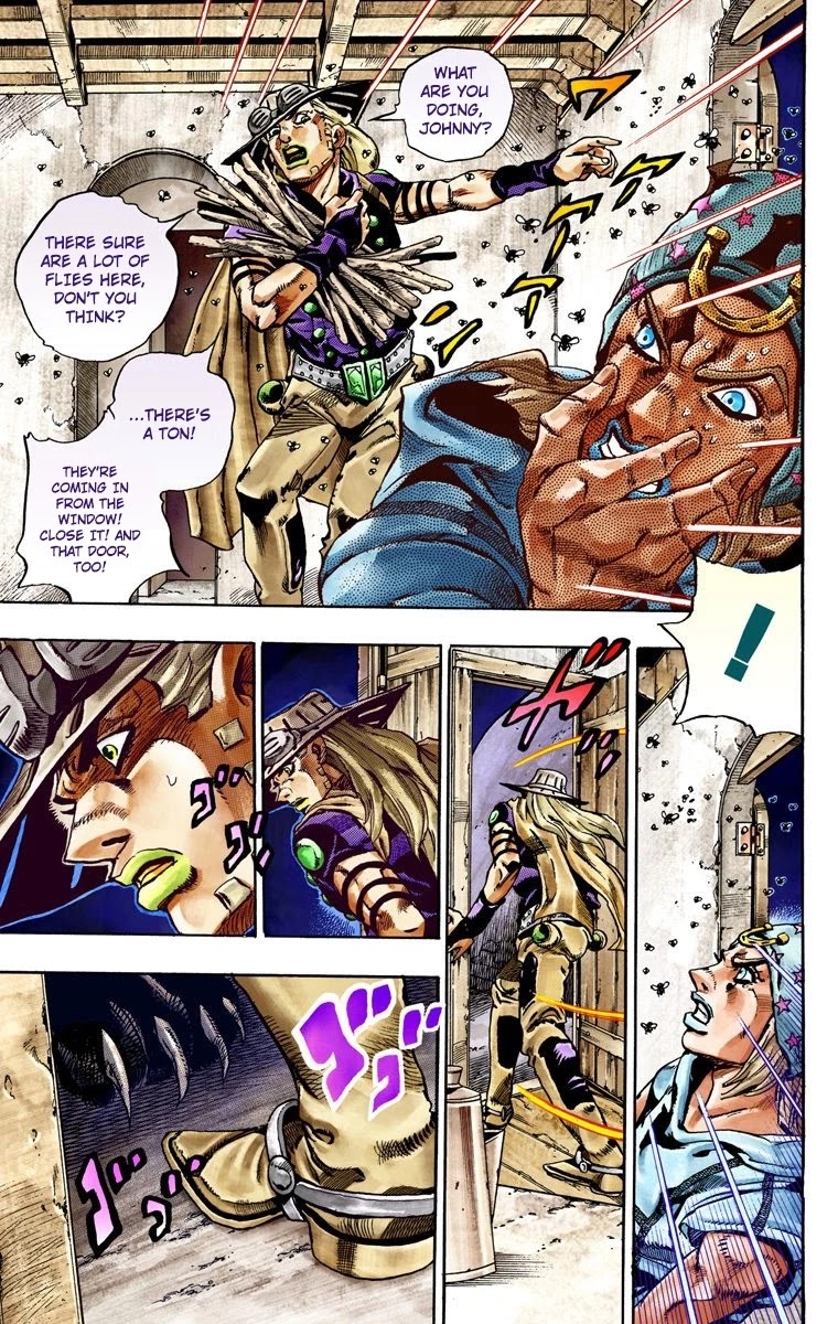 JoJo's Bizarre Adventure Part 7 - Steel Ball Run (Official Colored) Chapter 28 page 52 - Chapter 28: Scary Monsters Part 1