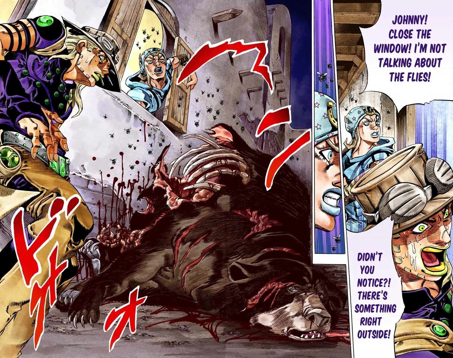 JoJo's Bizarre Adventure Part 7 - Steel Ball Run (Official Colored) Chapter 28 page 53 - Chapter 28: Scary Monsters Part 1
