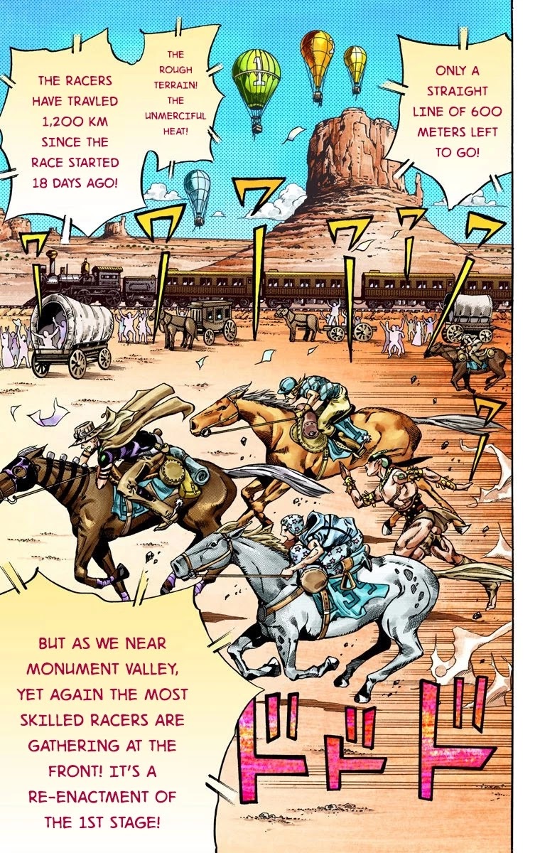 JoJo's Bizarre Adventure Part 7 - Steel Ball Run (Official Colored) Chapter 28 page 6 - Chapter 28: Scary Monsters Part 1