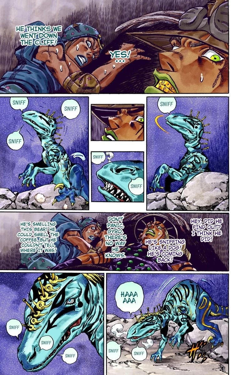 JoJo's Bizarre Adventure Part 7 - Steel Ball Run (Official Colored) Chapter 29 page 20 - Chapter 29: Scary Monsters Part 2