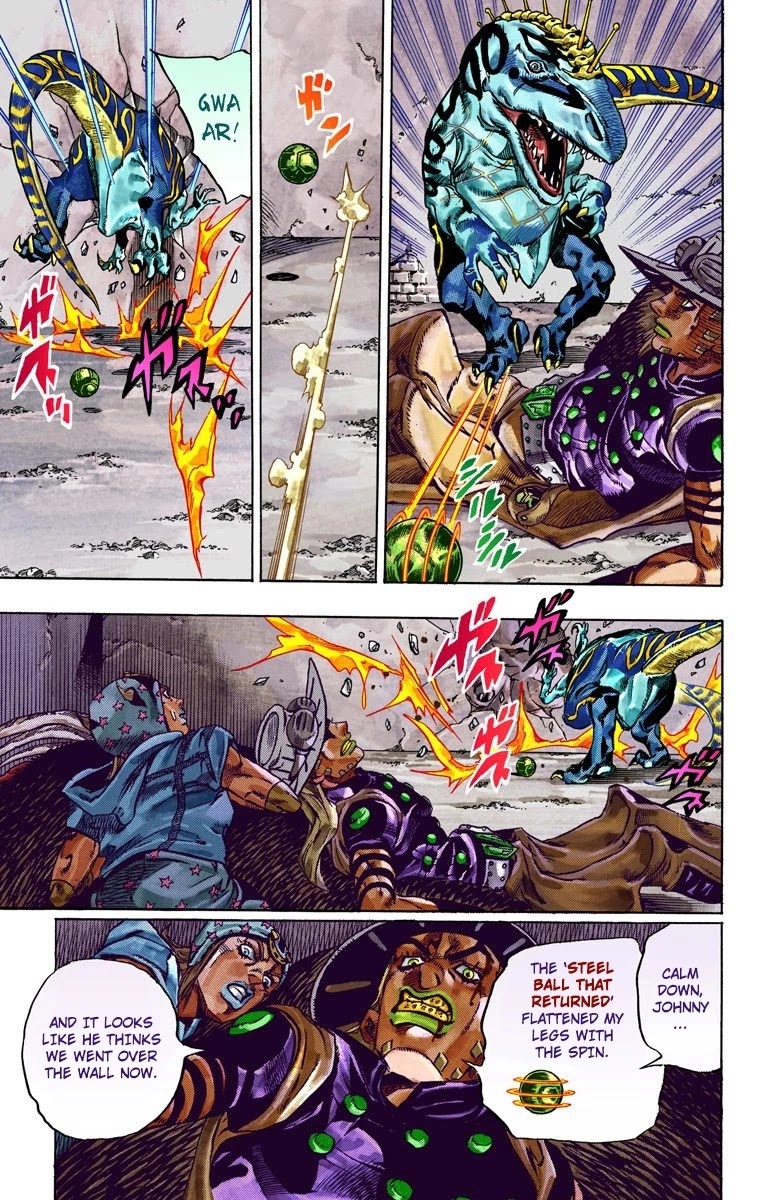 JoJo's Bizarre Adventure Part 7 - Steel Ball Run (Official Colored) Chapter 29 page 26 - Chapter 29: Scary Monsters Part 2
