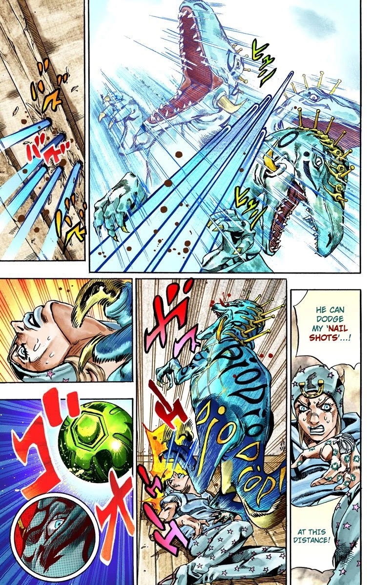 JoJo's Bizarre Adventure Part 7 - Steel Ball Run (Official Colored) Chapter 29 page 8 - Chapter 29: Scary Monsters Part 2