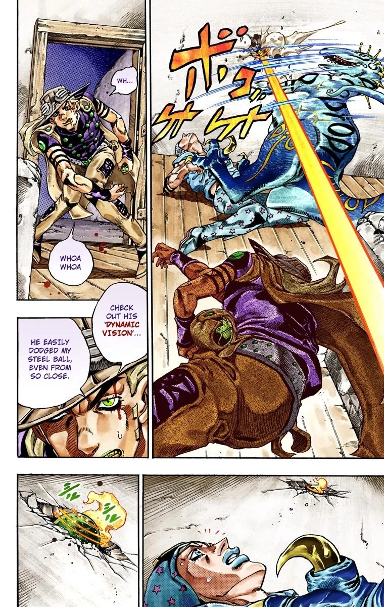 JoJo's Bizarre Adventure Part 7 - Steel Ball Run (Official Colored) Chapter 29 page 9 - Chapter 29: Scary Monsters Part 2
