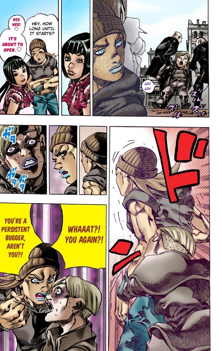 JoJo's Bizarre Adventure Part 7 - Steel Ball Run (Official Colored) Chapter 3 page 10 - Chapter 3: Johnny Joestar