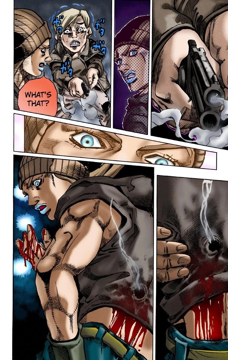 JoJo's Bizarre Adventure Part 7 - Steel Ball Run (Official Colored) Chapter 3 page 11 - Chapter 3: Johnny Joestar