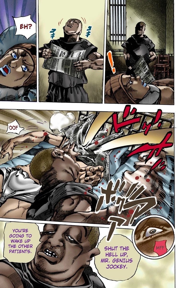JoJo's Bizarre Adventure Part 7 - Steel Ball Run (Official Colored) Chapter 3 page 16 - Chapter 3: Johnny Joestar