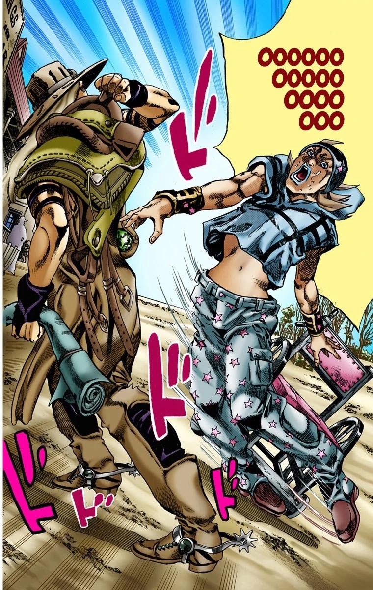 JoJo's Bizarre Adventure Part 7 - Steel Ball Run (Official Colored) Chapter 3 page 19 - Chapter 3: Johnny Joestar