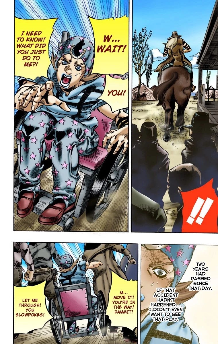 JoJo's Bizarre Adventure Part 7 - Steel Ball Run (Official Colored) Chapter 3 page 23 - Chapter 3: Johnny Joestar
