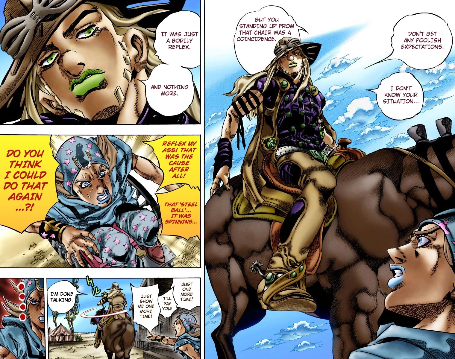 JoJo's Bizarre Adventure Part 7 - Steel Ball Run (Official Colored) Chapter 3 page 25 - Chapter 3: Johnny Joestar