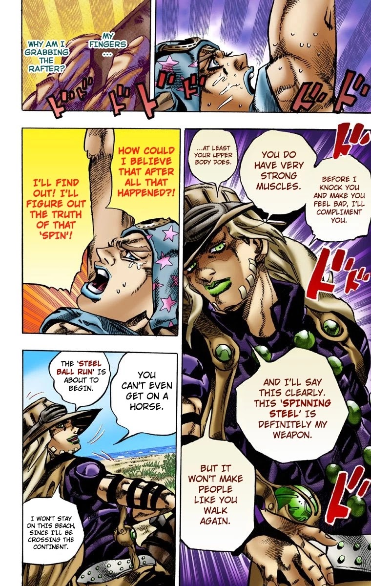 JoJo's Bizarre Adventure Part 7 - Steel Ball Run (Official Colored) Chapter 3 page 30 - Chapter 3: Johnny Joestar