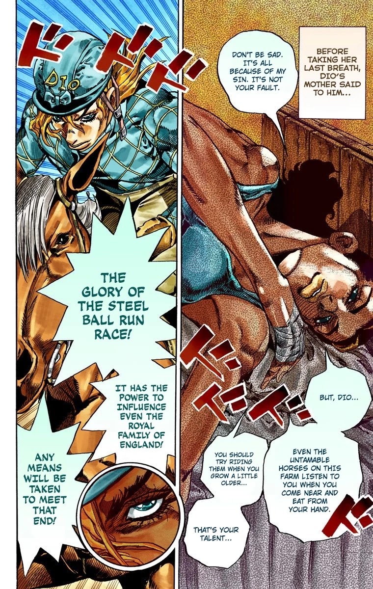 JoJo's Bizarre Adventure Part 7 - Steel Ball Run (Official Colored) Chapter 30 page 19 - Chapter 30: Scary Monsters Part 3