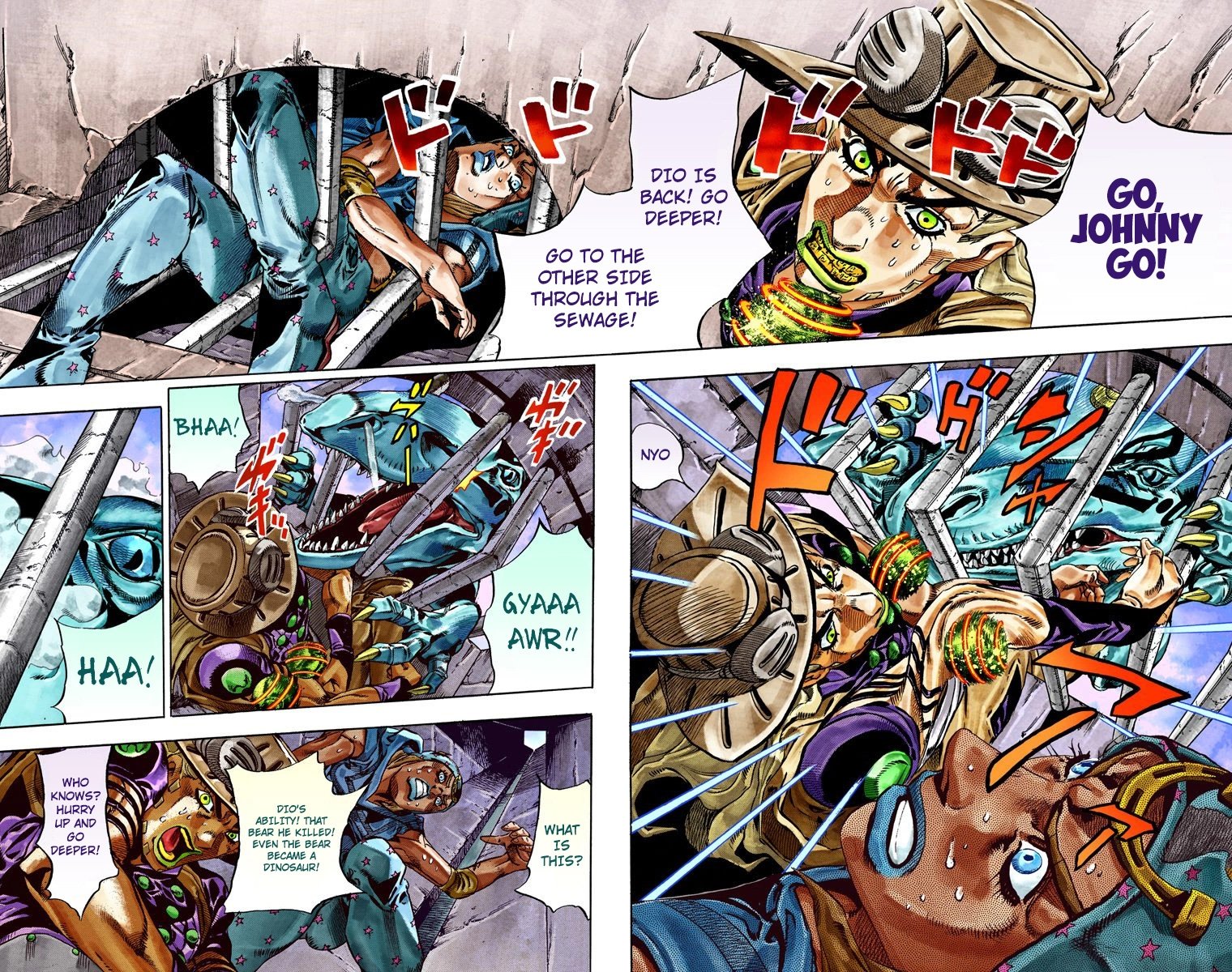 JoJo's Bizarre Adventure Part 7 - Steel Ball Run (Official Colored) Chapter 30 page 21 - Chapter 30: Scary Monsters Part 3