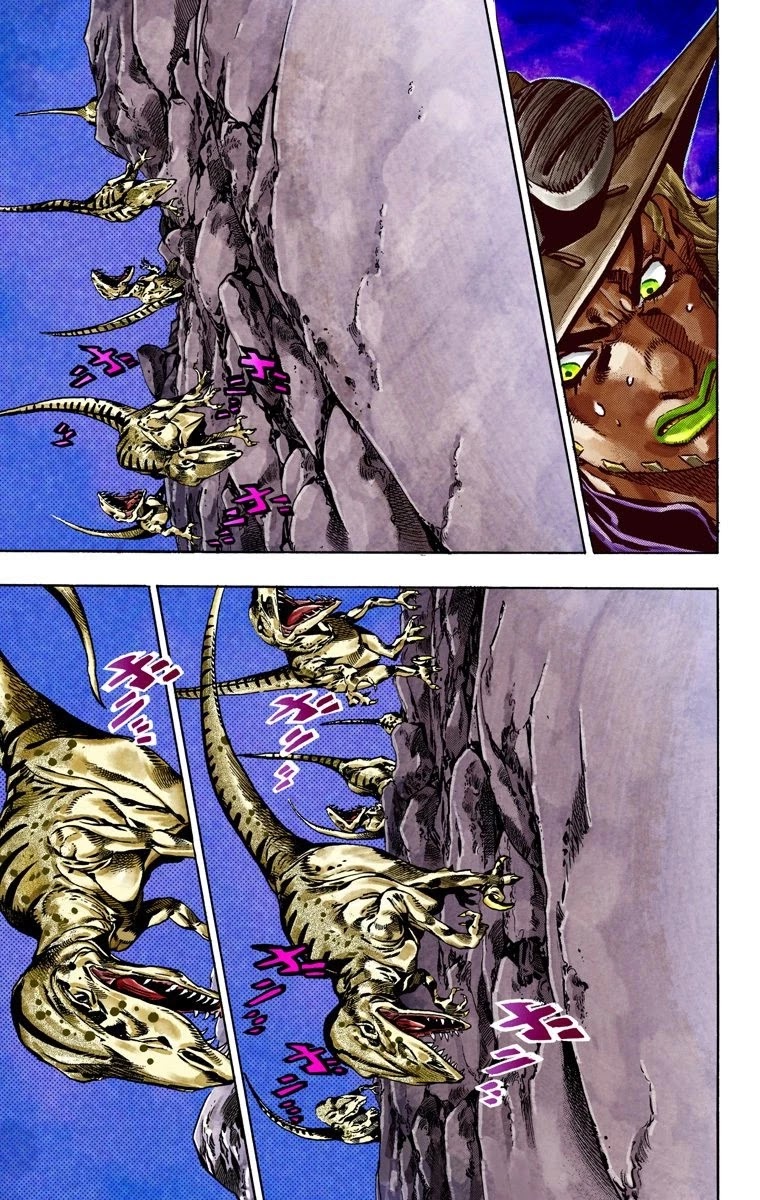 JoJo's Bizarre Adventure Part 7 - Steel Ball Run (Official Colored) Chapter 30 page 28 - Chapter 30: Scary Monsters Part 3