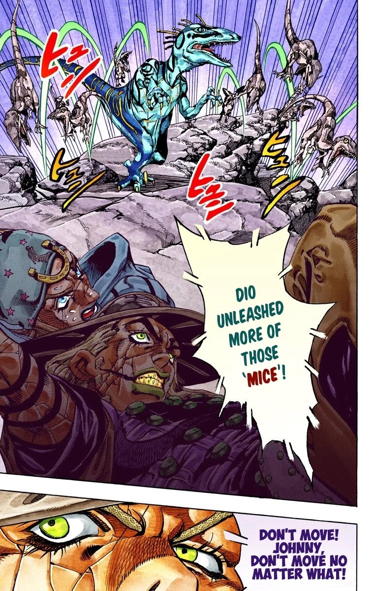 JoJo's Bizarre Adventure Part 7 - Steel Ball Run (Official Colored) Chapter 30 page 35 - Chapter 30: Scary Monsters Part 3