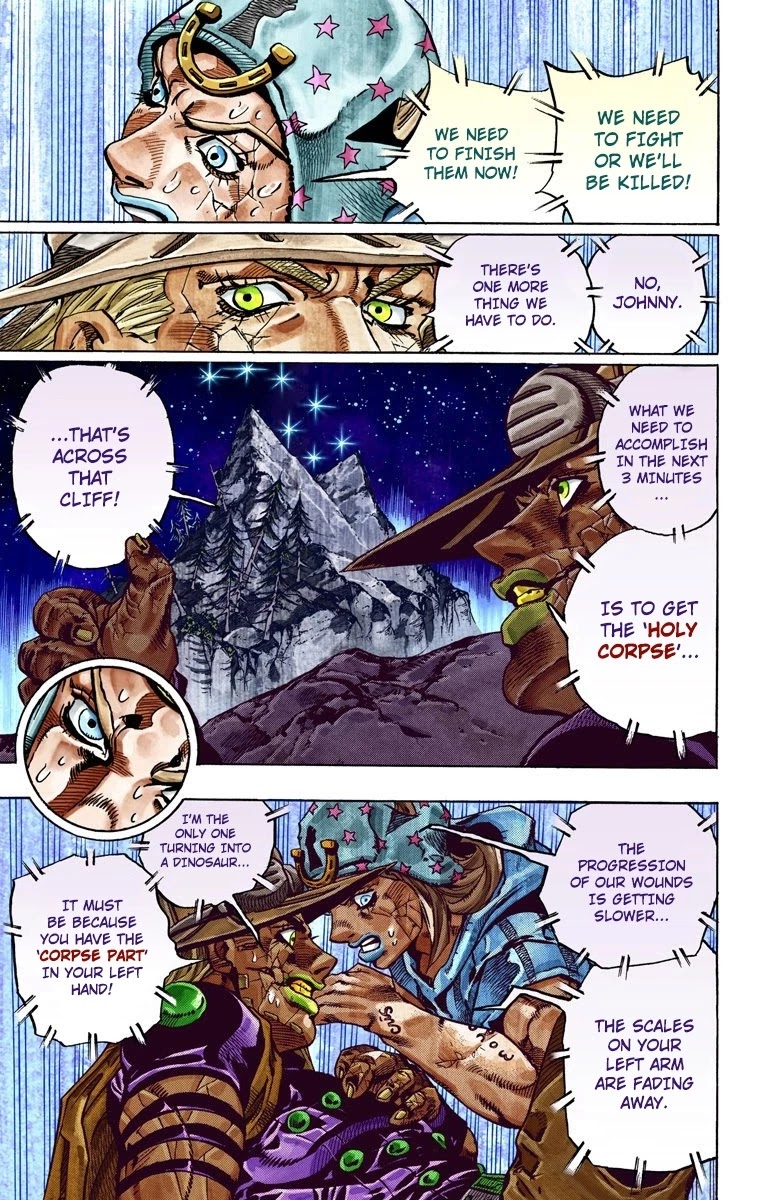 JoJo's Bizarre Adventure Part 7 - Steel Ball Run (Official Colored) Chapter 30 page 37 - Chapter 30: Scary Monsters Part 3